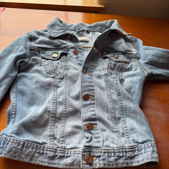H&M Now Womens Size 4 Blue Light Wash Stretch Denim Jean Jacket - Picture 11 of 15